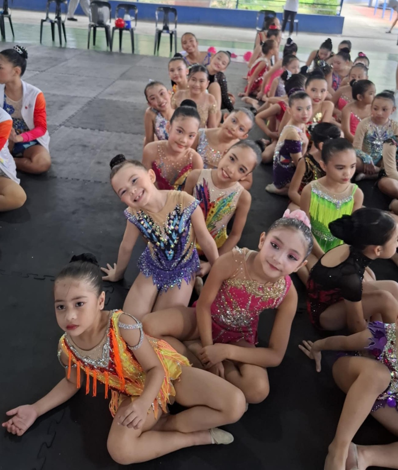 Rhythmic gymnastics training